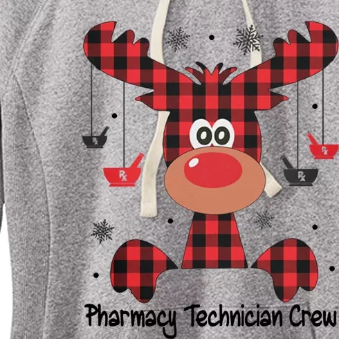 Pharmacy Technician Crew Reindeer And Christmas 2020 Gift Women's Fleece Hoodie