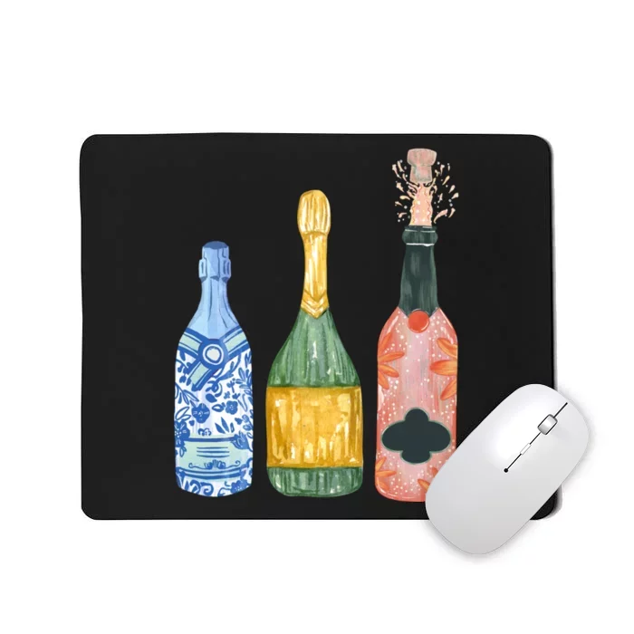 Pop The Champagne! Champagne Bottles Mousepad