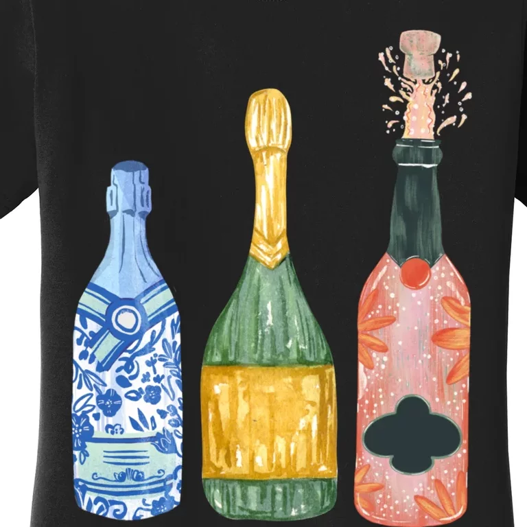 Pop The Champagne! Champagne Bottles Women's T-Shirt