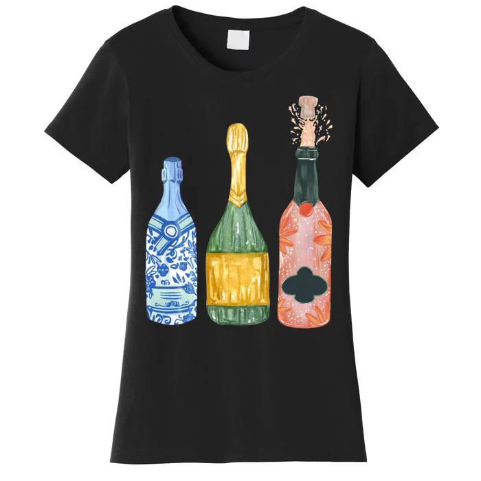 Pop The Champagne! Champagne Bottles Women's T-Shirt