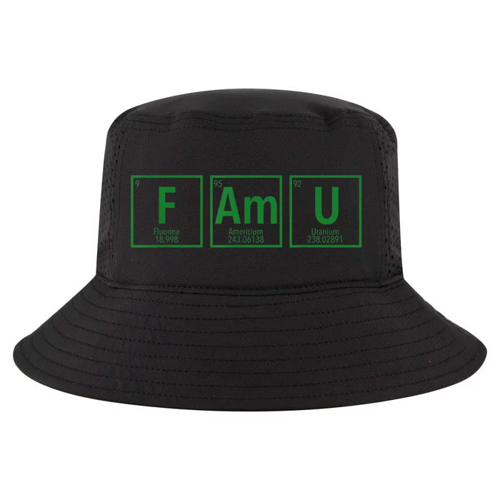 Periodic Table Chemistry With The FAMU Blerd Green Cool Comfort Performance Bucket Hat