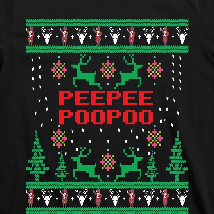 Peepeepoopoo Tacky Christmas Funny Xmas Ugly Sweater T-Shirt