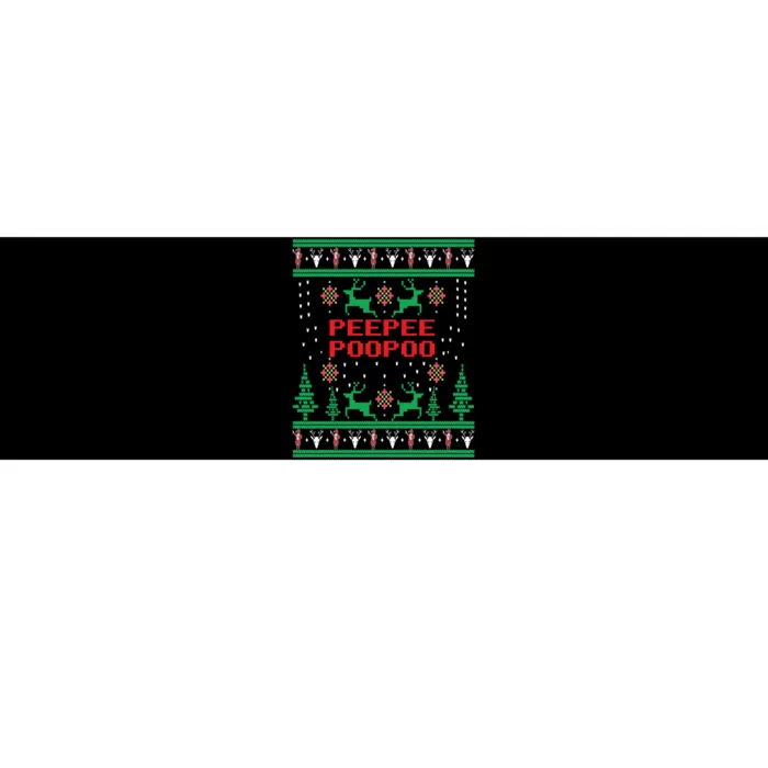 Peepeepoopoo Tacky Christmas Funny Xmas Ugly Sweater Bumper Sticker