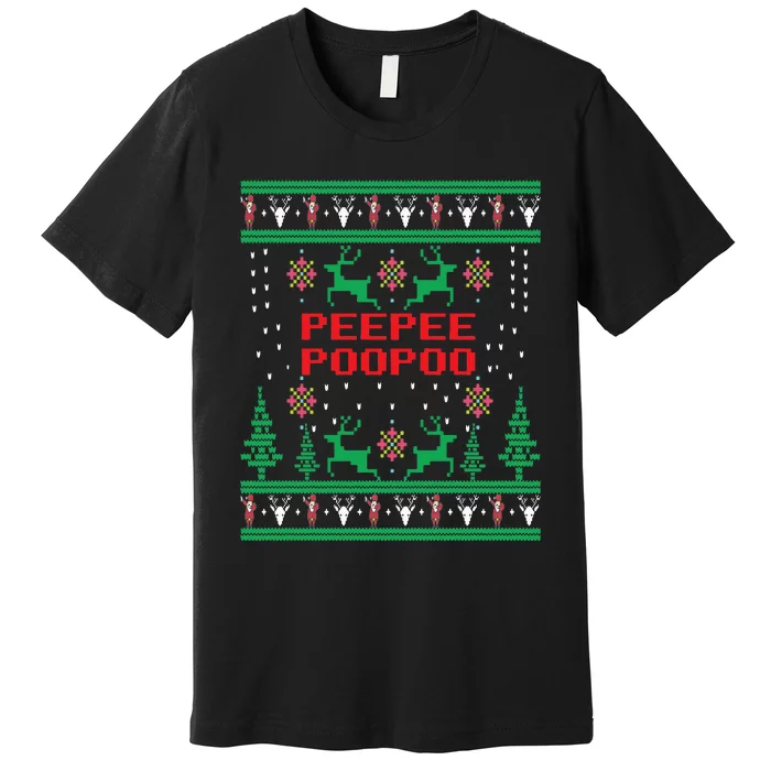 Peepeepoopoo Tacky Christmas Funny Xmas Ugly Sweater Premium T-Shirt