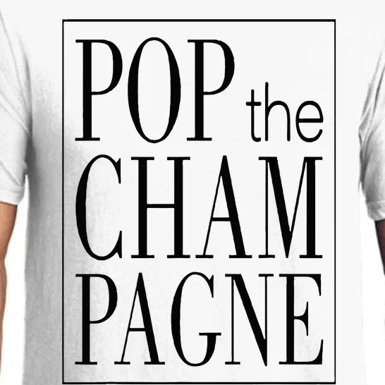 Pop The Champagne Funny Pajama Set