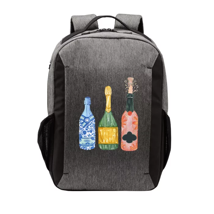 Pop The Champagne Champagne Bottles Gift Vector Backpack