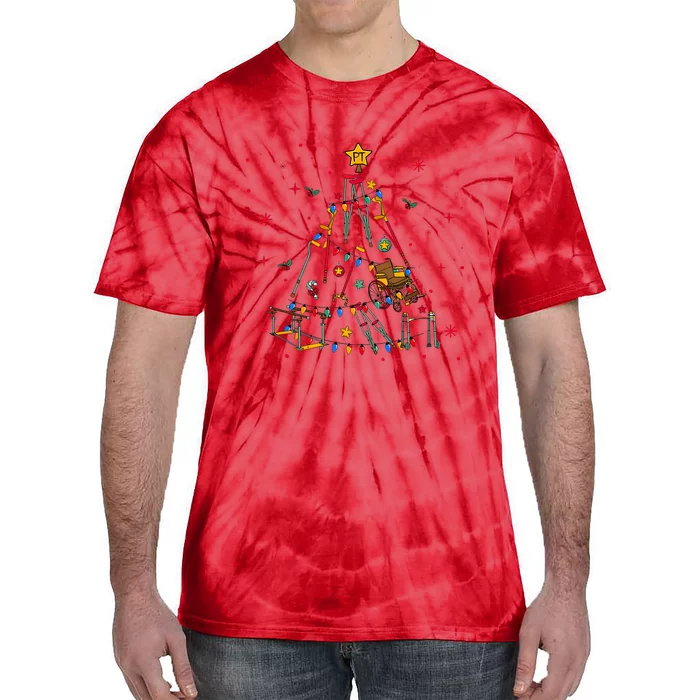 Physical Therapist Christmas Tree Tie-Dye T-Shirt