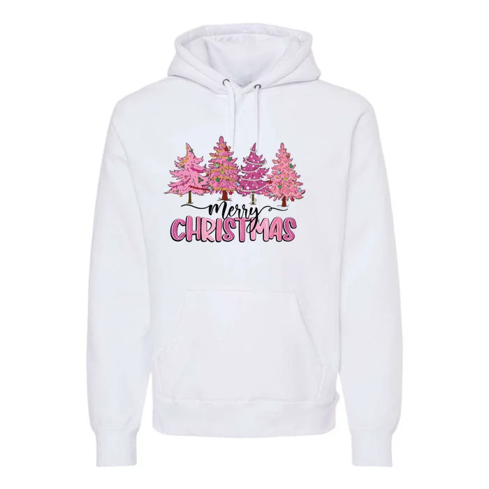 Pink Tree Christmas Premium Hoodie