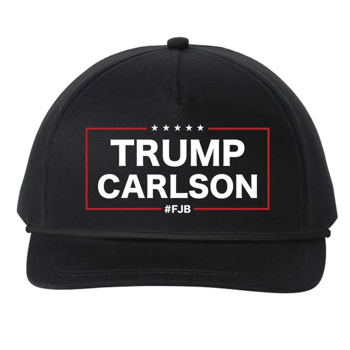 President Trump Carlson 2024 Election Pro America FJB Snapback Five-Panel Rope Hat