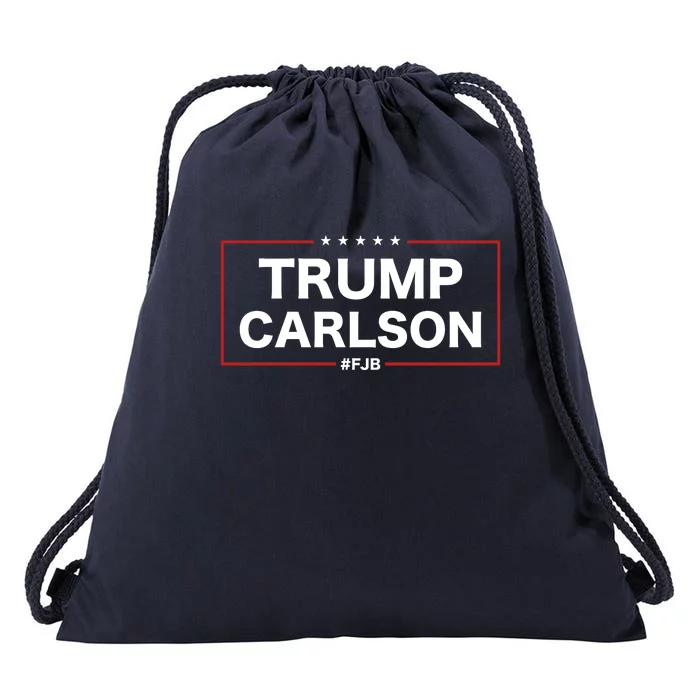 President Trump Carlson 2024 Election Pro America FJB Drawstring Bag