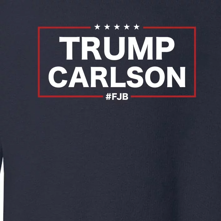 President Trump Carlson 2024 Election Pro America FJB Toddler Sweatshirt