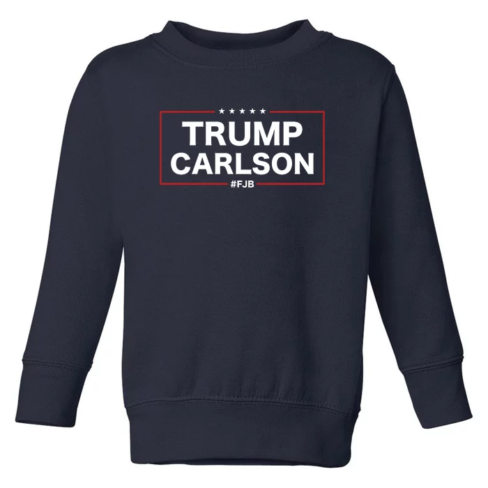 President Trump Carlson 2024 Election Pro America FJB Toddler Sweatshirt