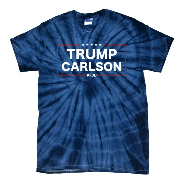 President Trump Carlson 2024 Election Pro America FJB Tie-Dye T-Shirt