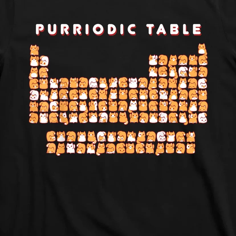 Purriodic Table Cat Funny T-Shirt