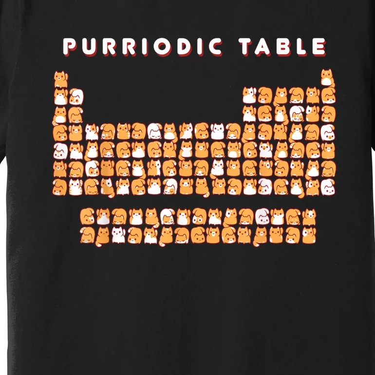 Purriodic Table Cat Funny Premium T-Shirt