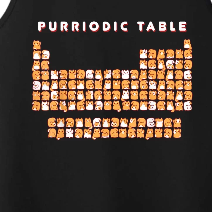 Purriodic Table Cat Funny Performance Tank