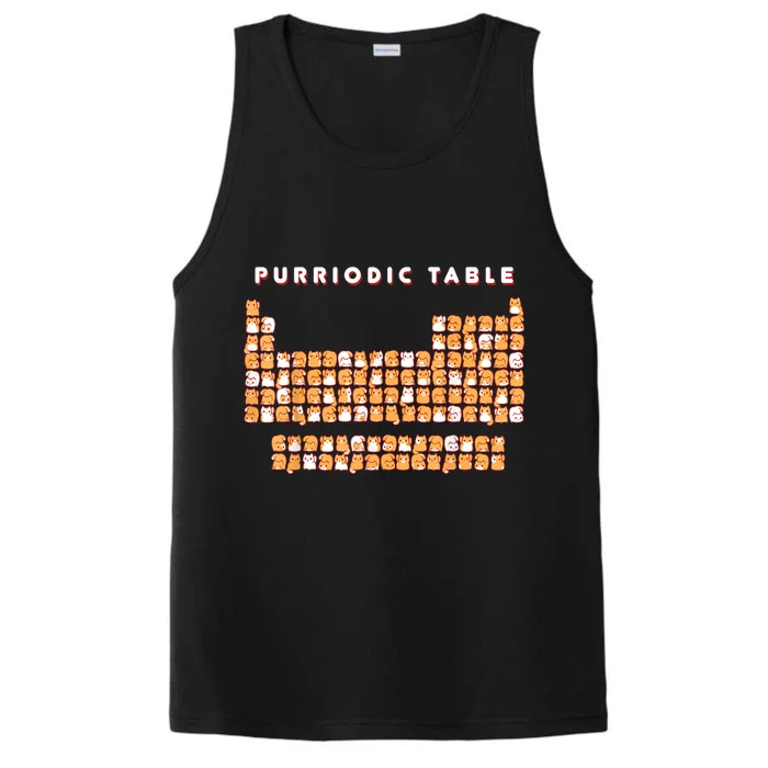 Purriodic Table Cat Funny Performance Tank