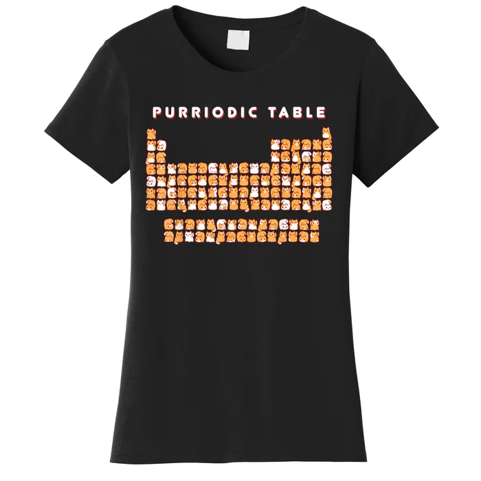 Purriodic Table Cat Funny Women's T-Shirt