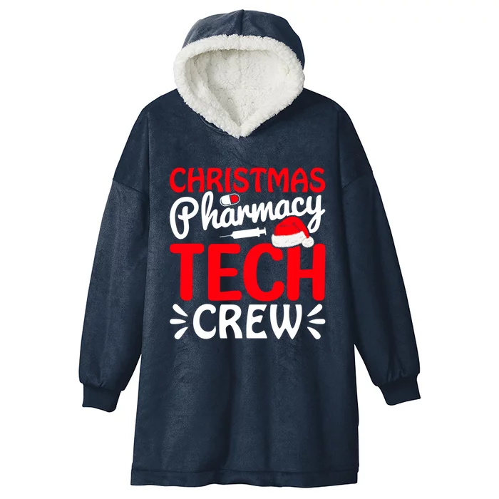 Pharmacy Tech Christmas Crew Great Gift Hooded Wearable Blanket