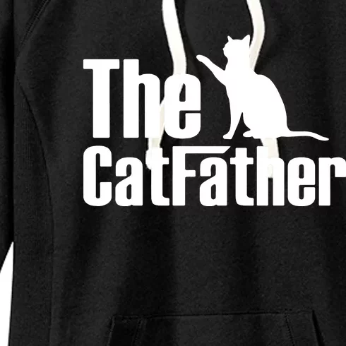 Pet The Catfather Dad Women's Fleece Hoodie