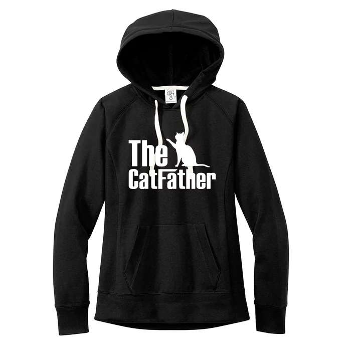 Pet The Catfather Dad Women's Fleece Hoodie