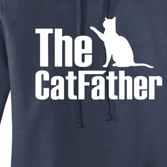 Pet The Catfather Dad Women's Pullover Hoodie