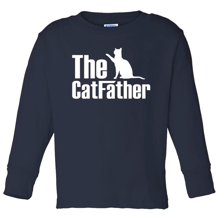 Pet The Catfather Dad Toddler Long Sleeve Shirt