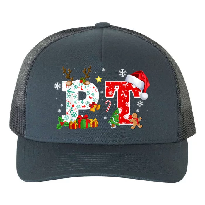 Physical Therapy Christmas Santa Hat PT Therapist Xmas Yupoong Adult 5-Panel Trucker Hat