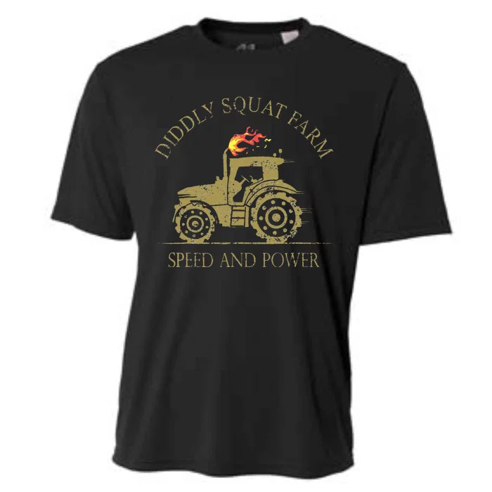 perfect tractor design diddly squat farm speed and power Cooling Performance Crew T-Shirt