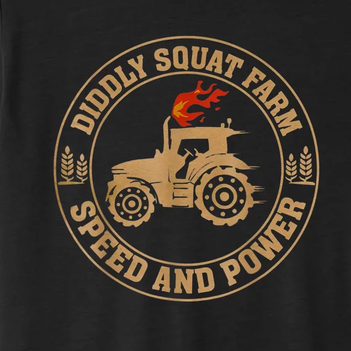 Perfect Tractor Design Diddly Squat Farm Speed And Power ChromaSoft Performance T-Shirt