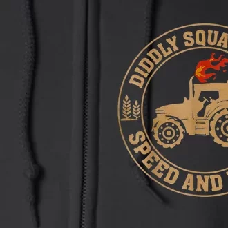 Perfect Tractor Design Diddly Squat Farm Speed And Power Full Zip Hoodie