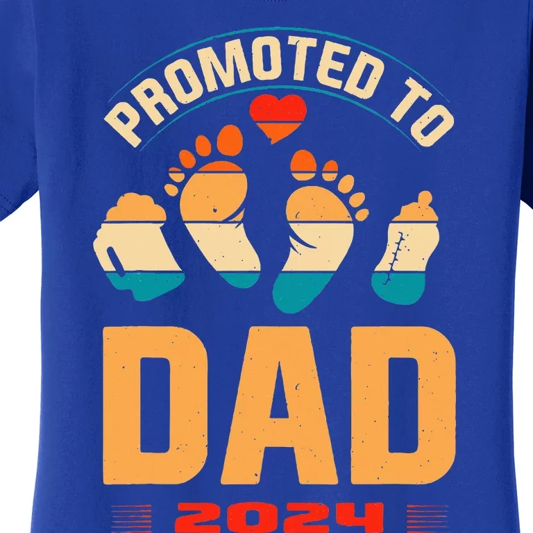 Promoted To Daddy 2024 Soon To Be New Dad Women's T-Shirt