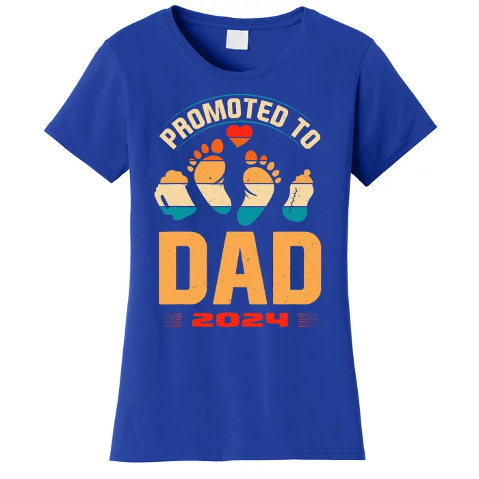 Promoted To Daddy 2024 Soon To Be New Dad Women's T-Shirt