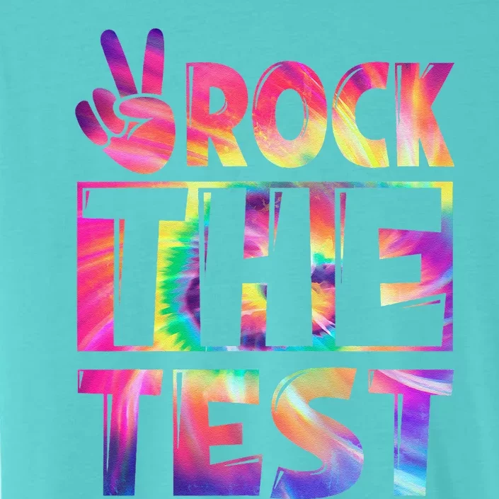 Peace Tie Dye Rock The Test Happy Testing Day Teacher Lover ChromaSoft Performance T-Shirt