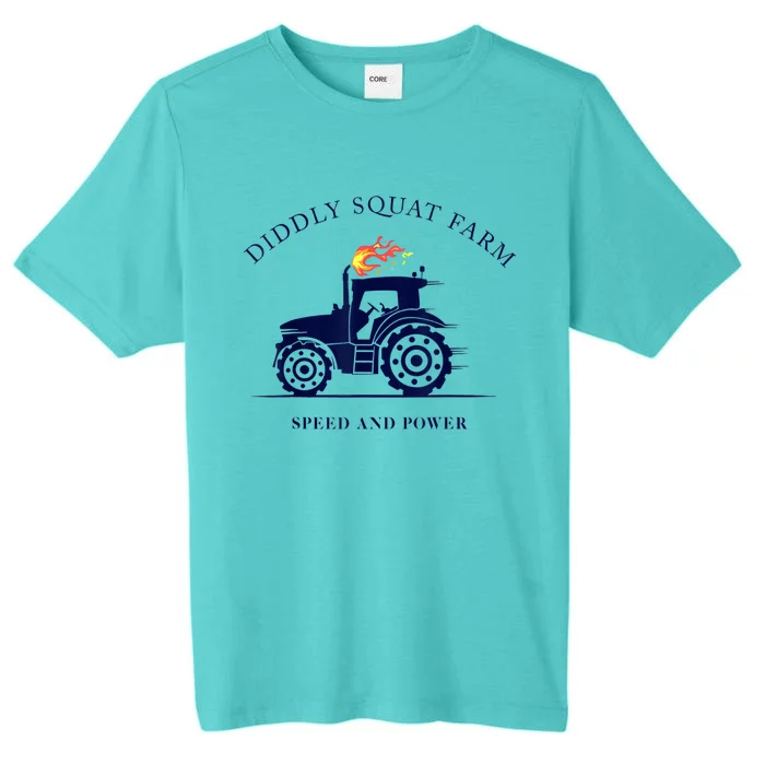 Perfect Tractor Design Diddly Squat Farm Speed And Power ChromaSoft Performance T-Shirt