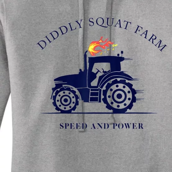 Perfect Tractor Design Diddly Squat Farm Speed And Power Women's Pullover Hoodie