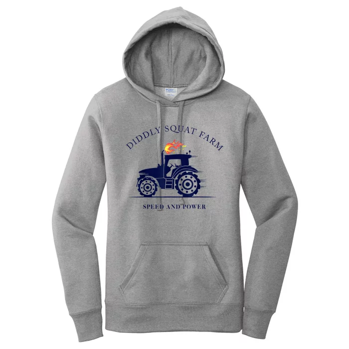 Perfect Tractor Design Diddly Squat Farm Speed And Power Women's Pullover Hoodie