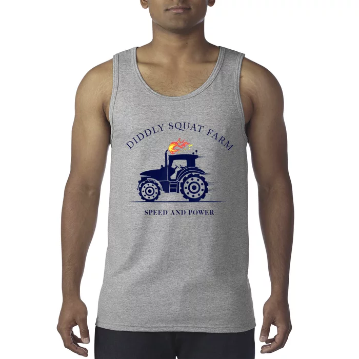 Perfect Tractor Design Diddly Squat Farm Speed And Power Tank Top