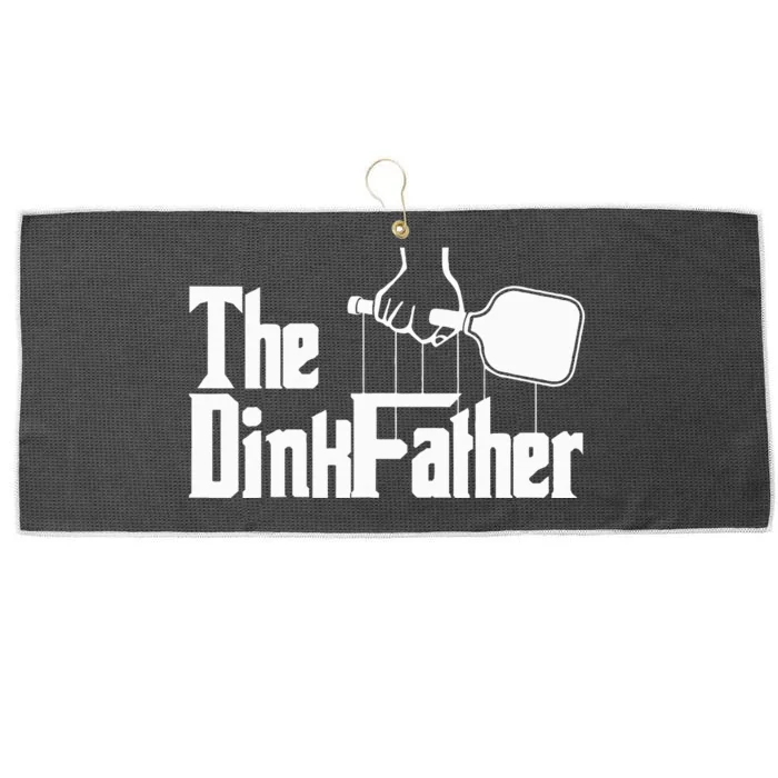 Pickleball The Dinkfather funny sport lovers Large Microfiber Waffle Golf Towel