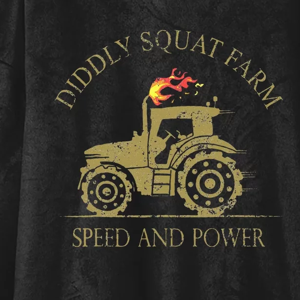 Perfect Tractor Design Diddly Squat Farm Speed And Power Hooded Wearable Blanket