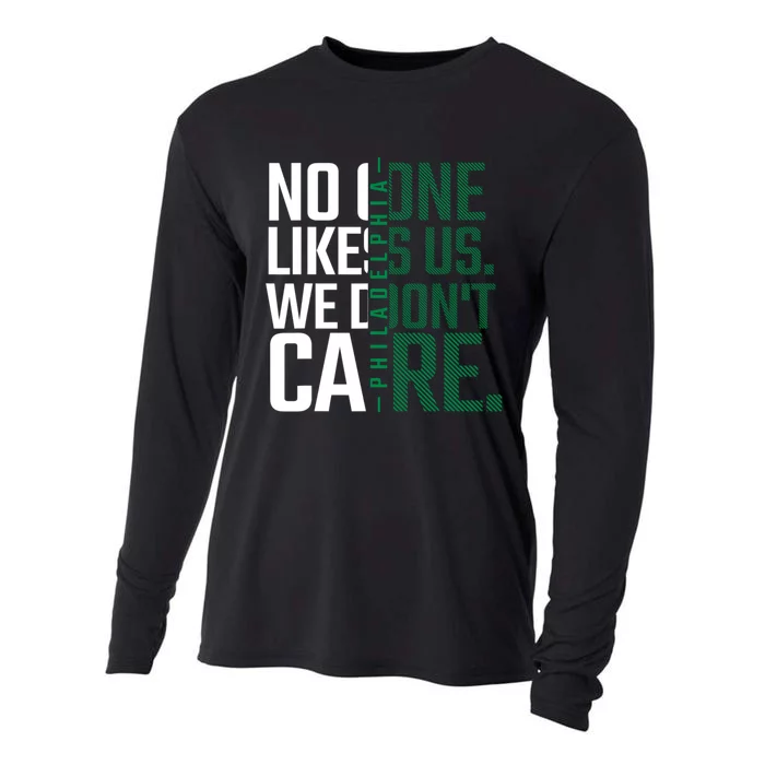 Philadelphia They Dont Likes Us We Dont Care Phly Fan Cooling Performance Long Sleeve Crew