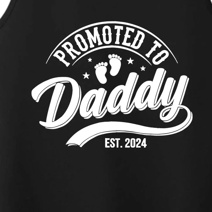 Promoted To Dad Est 2024 Soon To Be Dad Performance Tank