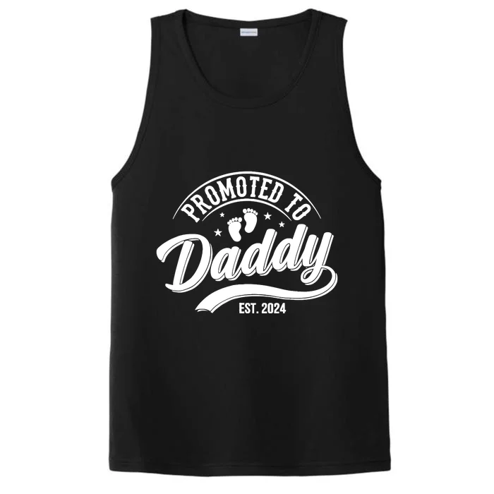 Promoted To Dad Est 2024 Soon To Be Dad Performance Tank