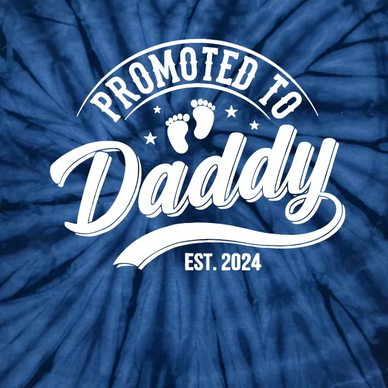 Promoted To Dad Est 2024 Soon To Be Dad Tie-Dye T-Shirt