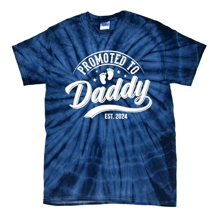 Promoted To Dad Est 2024 Soon To Be Dad Tie-Dye T-Shirt