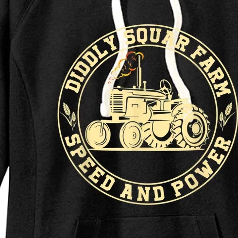 Perfect Tractor Design Diddly Squat Farm Speed And Power Women's Fleece Hoodie