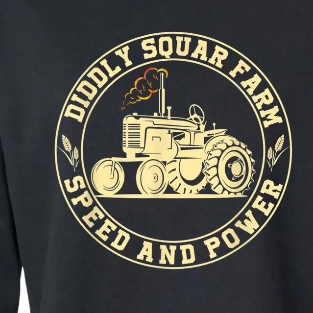 Perfect Tractor Design Diddly Squat Farm Speed And Power Cropped Pullover Crew