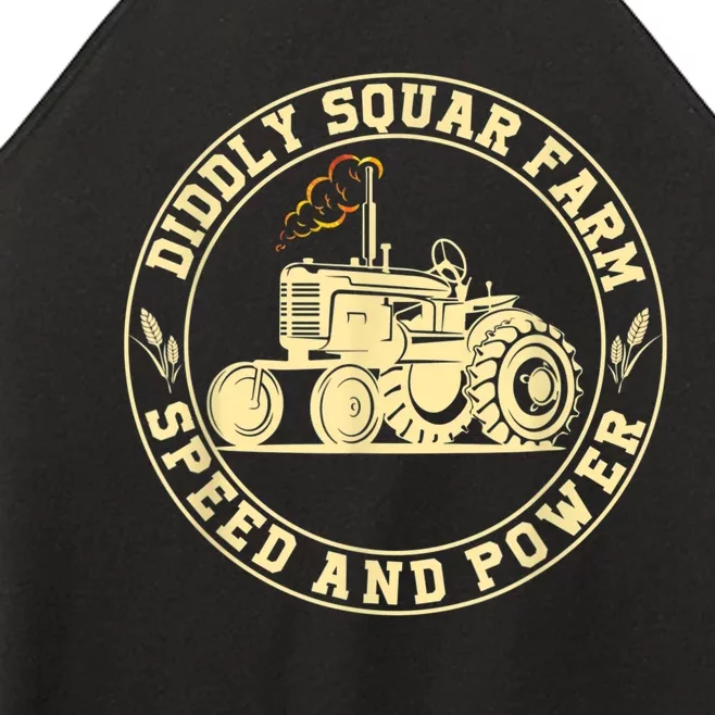 Perfect Tractor Design Diddly Squat Farm Speed And Power Women’s Perfect Tri Rocker Tank