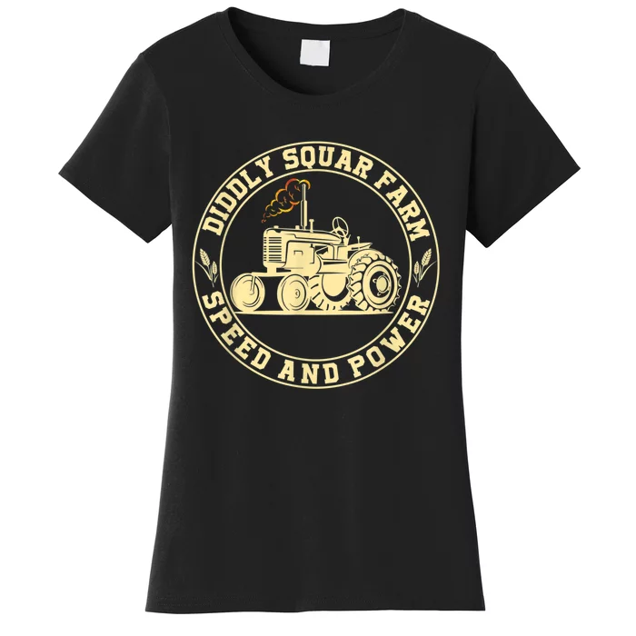 Perfect Tractor Design Diddly Squat Farm Speed And Power Women's T-Shirt