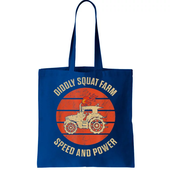 Perfect Tractor Design Diddly Squat Farm Speed And Power Tote Bag